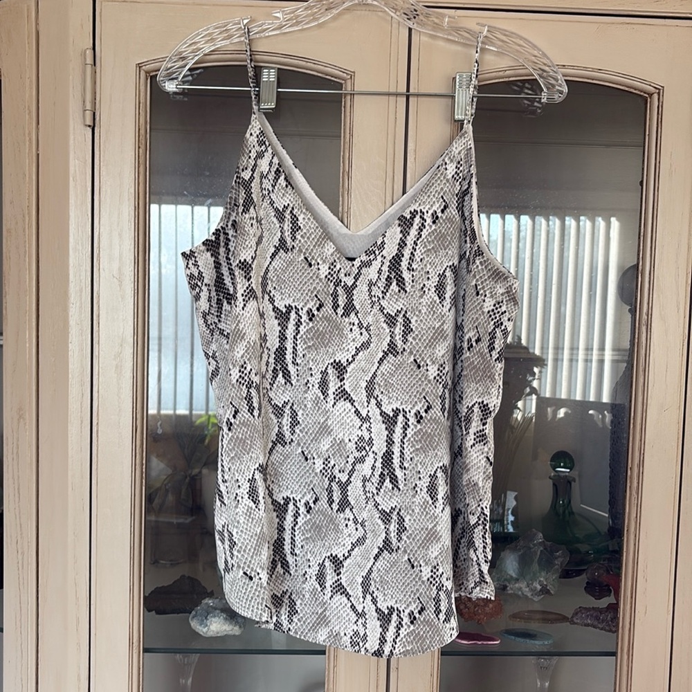 Express snake print camisole size small adjustable strap